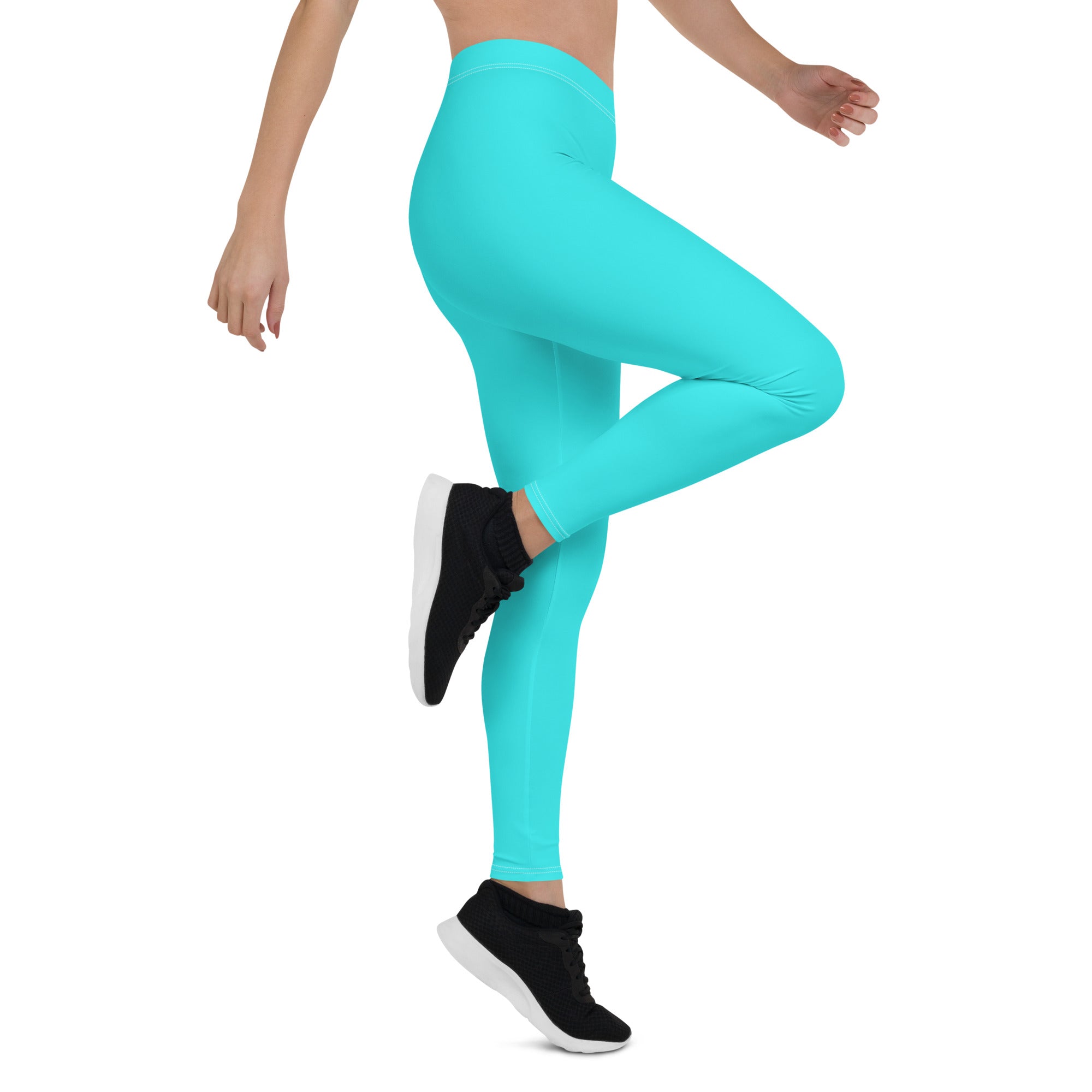 Mid-Waist Leggings in Ocean Blue
